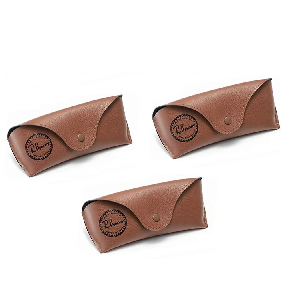 1/2/3/5/10 PCS Leather Soft Eyeglass Case for Men Women Glasses Box Bag Protector Case Accessories