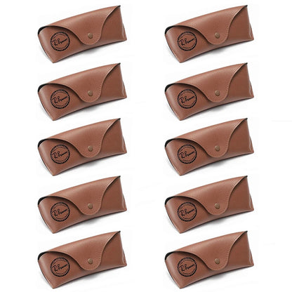 1/2/3/5/10 PCS Leather Soft Eyeglass Case for Men Women Glasses Box Bag Protector Case Accessories