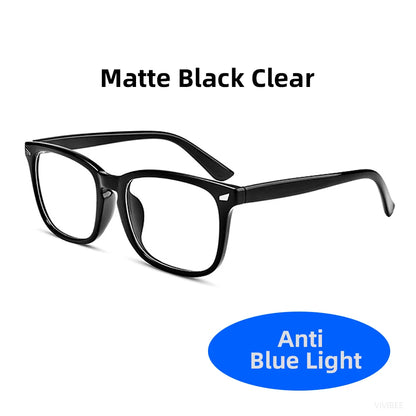 Classic Red Lens Blue Light Blocking Glasses Square Men Better Sleep anti Bluelight Filter Orange Women UV400 Eyeglasses